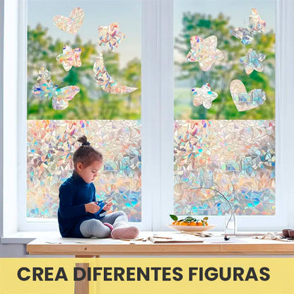 Filme arcoíris para ventanas🌈